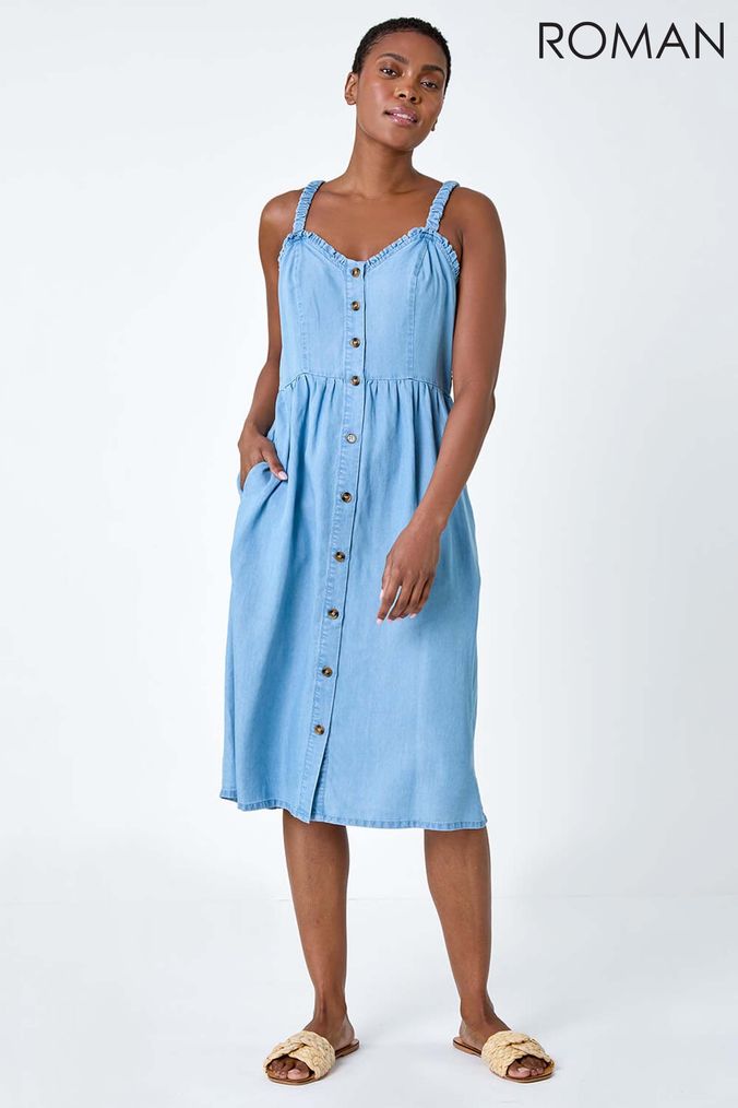 Strappy Denim Dresses Next UK
