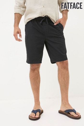 FatFace Black Seaton Ripstop Pull On Shorts (B95419) | £39.50