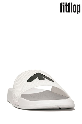 FitFlop iQushion Arrow White Slides (B95473) | £40