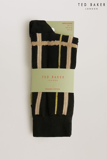 Ted Baker Sokkate Black Check Socks (B95576) | £10