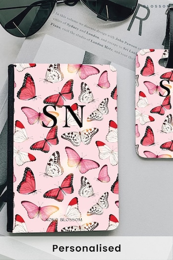 Personalised Butterfly Print Travel Set by Koko Blossom (B95803) | £30
