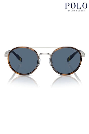 Polo Sleeve Ralph Lauren Ph3150 Round Brown Sunglasses (B95814) | £187
