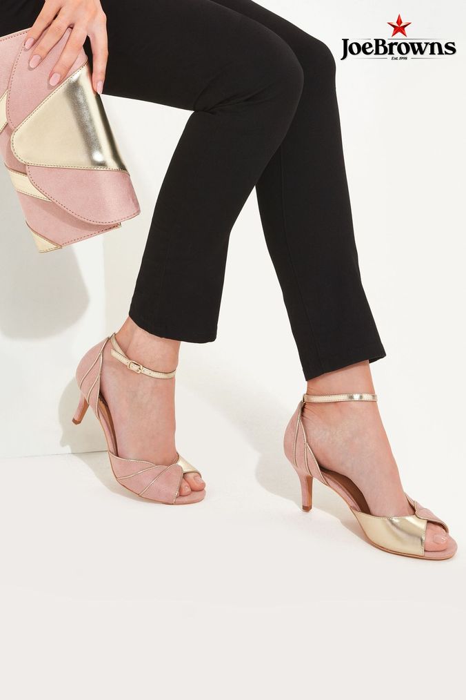 Pink peep toe store sandals