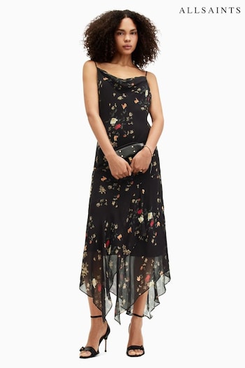 AllSaints Black Charlotte Kora Dress (B96074) | £179
