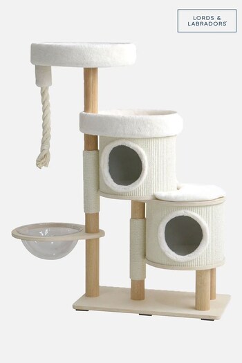 Lords and Labradors Cream Helsinki Hide and Sleep Cat Scratch Post (B96326) | £250
