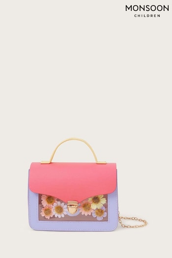Monsoon Floral Colourblock Bag (B96603) | £16.50