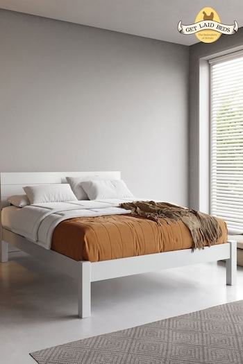 Get Laid Beds White Kensington Solid Wood Bed (B96618) | £660 - £930