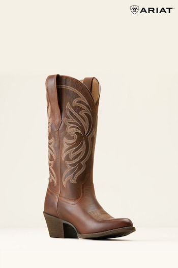 Ariat Heritage J Toe Stretchfit Western Brown GEOX Boots (B96723) | £180