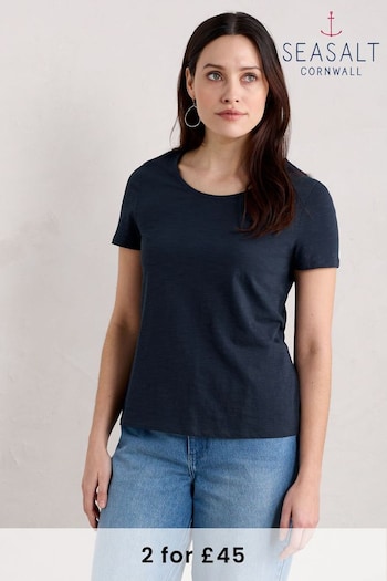 Seasalt Cornwall Blue Camerance T-Shirt (B96750) | £26