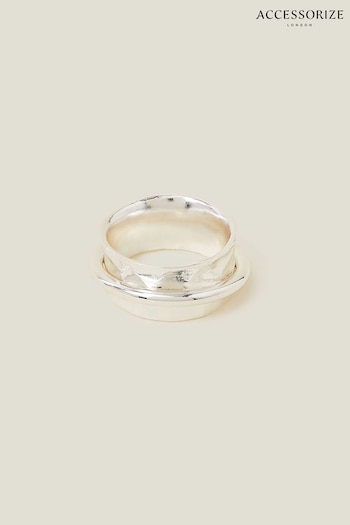 Accessorize Silver Tone Spinner Ring (B97063) | £18