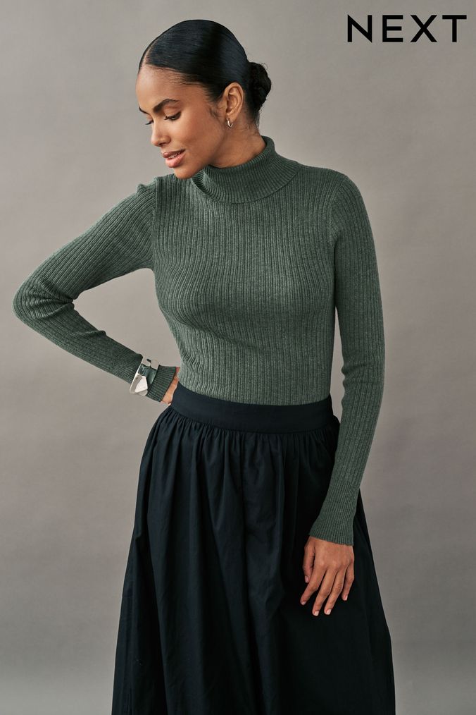 Women s Roll Neck Jumpers Turtle Neck Jumpers Next UK