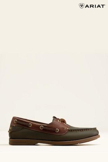 Ariat Green Antigua Boat sandals Shoes (B97442) | £100