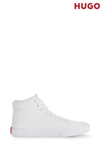 HUGO Canvas High-Top Trainers with Logo Patch (B97489) | £139