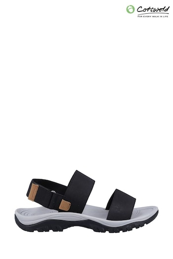 Cotswolds Alcester Black wide-footer Sandals (B97670) | £35