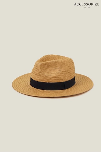 Accessorize Brown Panama Hat (B97774) | £25