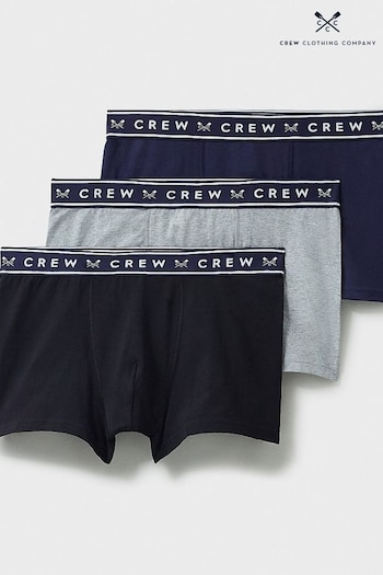 Crew Clothing Company Classic Cotton Short Inseam Boxers  3 PK (B97785) | £35
