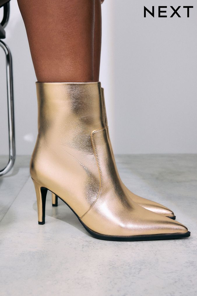 Women s Gold Boots Next UK