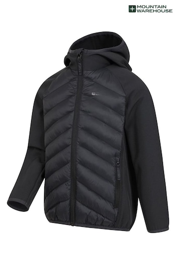 Mountain Warehouse Black Techy Turbine Kids Padded Jacket (B97891) | £48