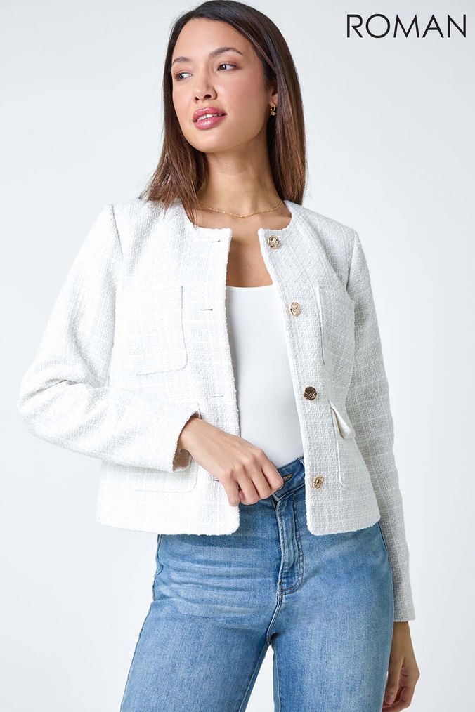 Roman jackets white best sale
