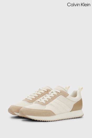 Calvin Klein Low Top Lace-Up White Sneakers (B97977) | £110