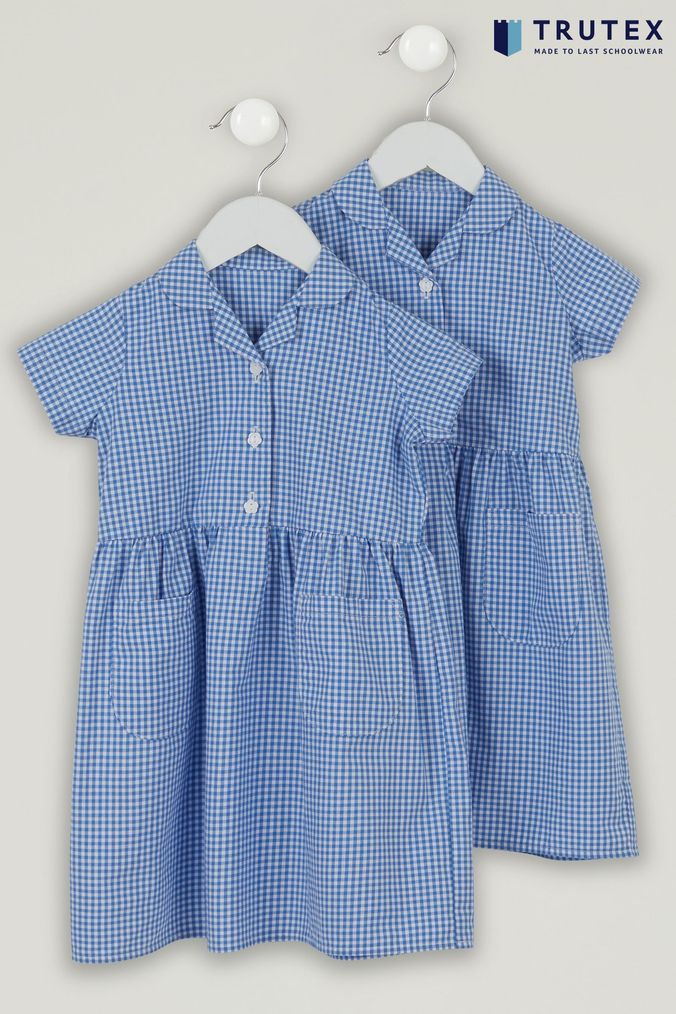 Blue School Dresses Blue Gingham School Dress Next UK