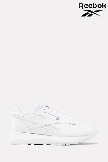 Reebok Mid Classic Leather White Sneakers (B98153) | £90