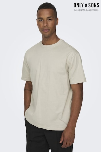 Only & Sons Grey 2 Pack Oversized Heavy Weight T-Shirt (B98187) | £15