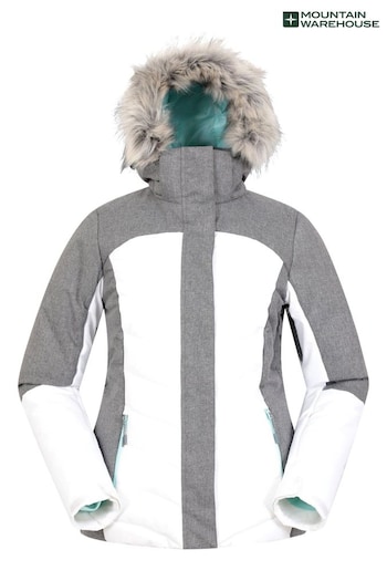 Mountain Warehouse White Womens Pyrenees Padded Ski Jacket (B98278) | £128
