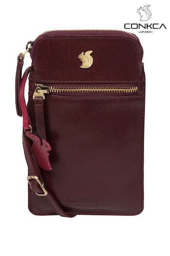 Conkca Bambino Leather Cross-Body Phone Bag (B98312) | £35
