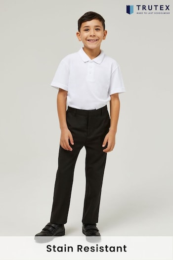 Trutex Junior Yellow Regular Fit Charcoal School Trousers (B98405) | £17