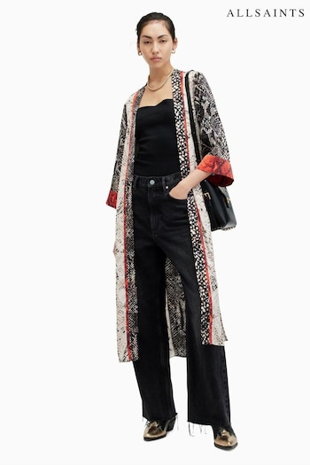 AllSaints Black Casa Waimea Kimono (B98464) | £179