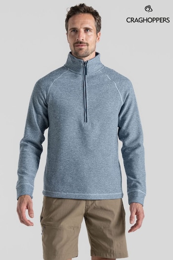 Craghoppers Blue Barn Half Zip Sweat Top (B98567) | £45