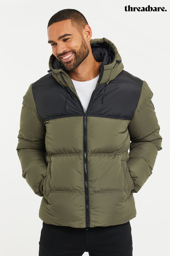 Green bubble coat mens online