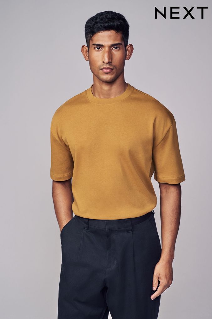 Yellow T Shirts for Men Mustard T Shirts Next UK