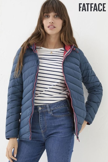 FatFace Ruby Teal Blue Lightweight Puffer Jacket (B98947) | £75