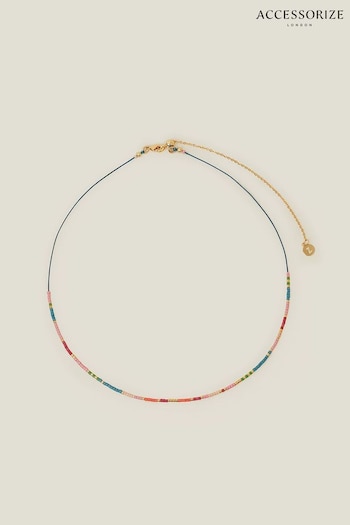 Accessorize 14ct Gold Plated Beaded Necklace (B99051) | £14