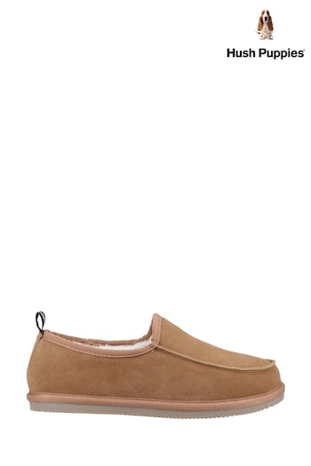 Hush Puppies Charles Brown Slippers (B99063) | £45