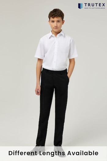 Trutex Senior Boys Slim Leg Black School Trousers (B99090) | £23 - £27