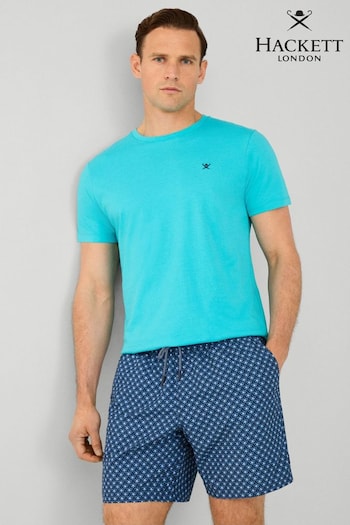 Hackett London Men Blue Short Sleeve T-Shirt (B99134) | £55