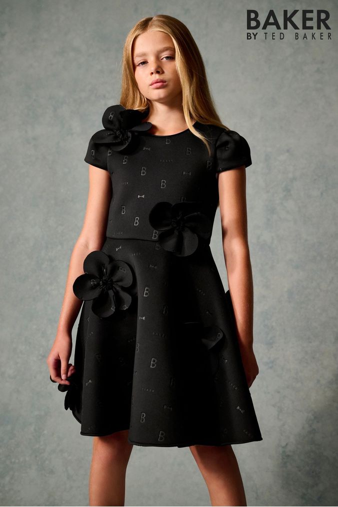 Next girls black dress top