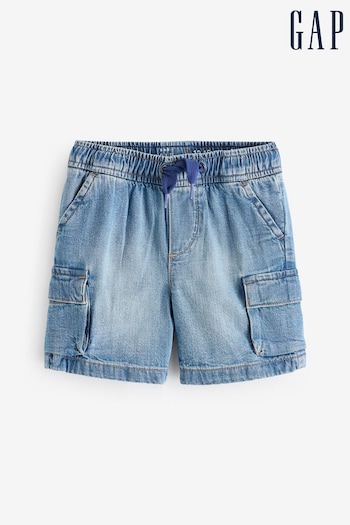 Gap Blue Cotton Cargo Pull On Shorts (6mths-5yrs) (B99142) | £20