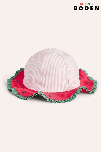 Boden Pink Novelty Wide Brim Hat (B99169) | £17