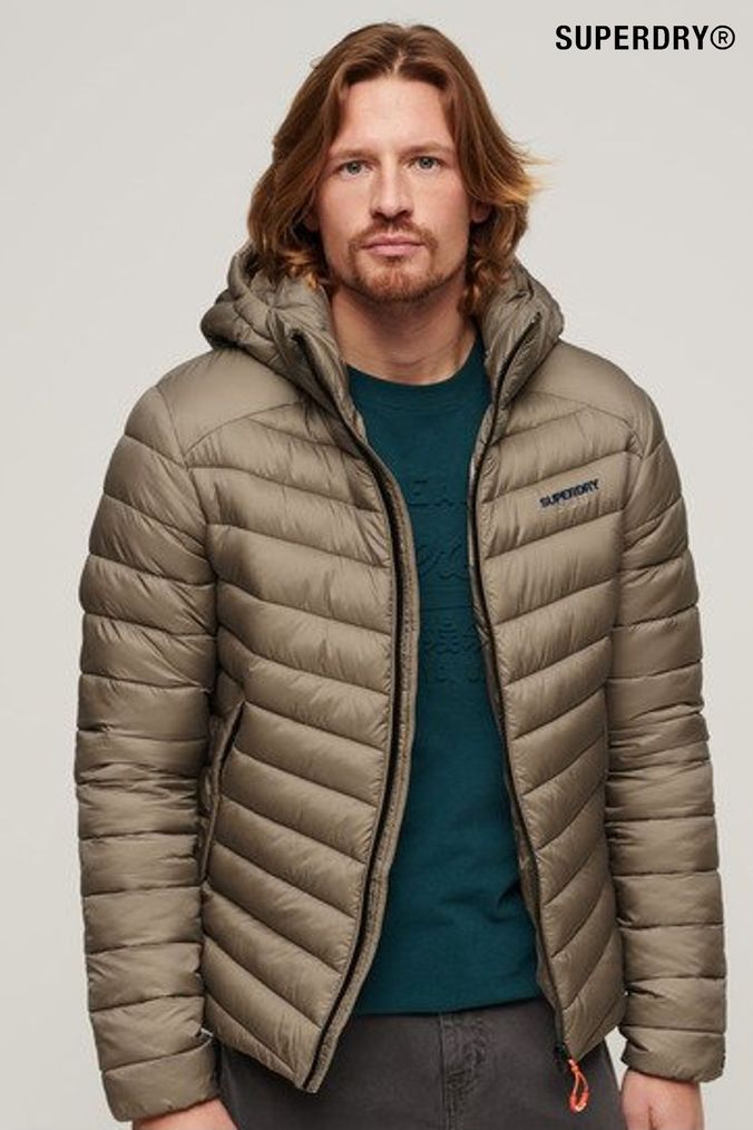 Nude hooded puffer clearance