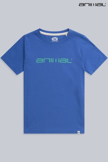 Animal Kids Blue Alex Organic Classic T-Shirt (B99488) | £21