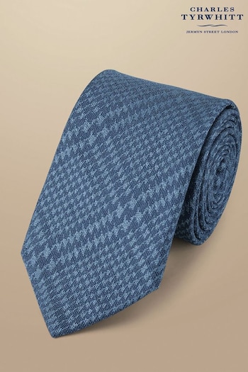 Charles Tyrwhitt Blue Silk Linen Tie (B99546) | £50