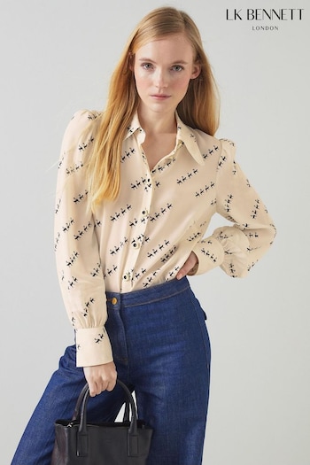 Sonya Monkey Print Viscose-Silk Blend Shirt (B99742) | £249
