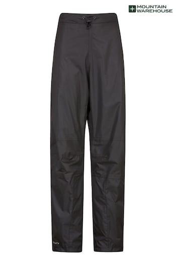 Mountain Warehouse Black Womens Spray Waterproof Trousers (B99749) | £35