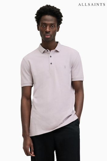 AllSaints Purple Reform Polo Shirt (B99764) | £65