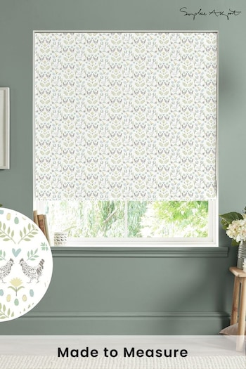 Sophie Allport White Spring Chick Made to Measure Roman Blinds (B99876) | £79