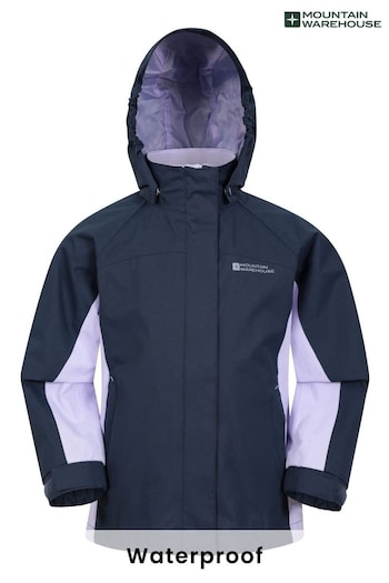 Mountain Warehouse Blue Kids Shelly II Waterproof Jacket (B99956) | £36
